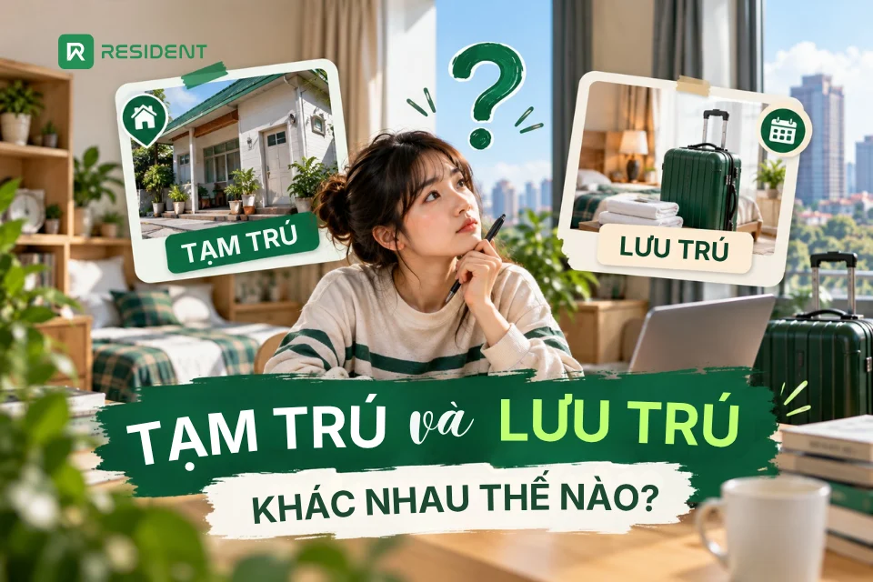 Tạm trú và lưu trú khác nhau thế nào?