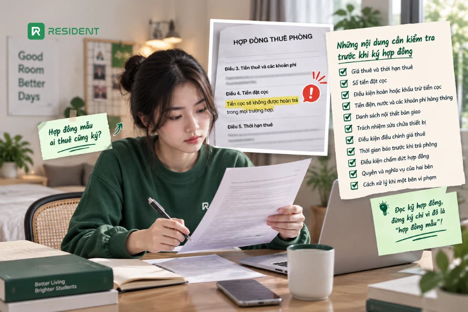 Nhận biết phòng trọ lừa đảo: Hợp đồng có điều khoản khác với những gì đã thỏa thuận
