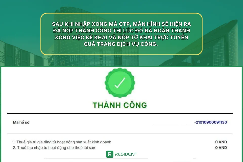 Bước 8: Kiểm tra và nộp tờ khai