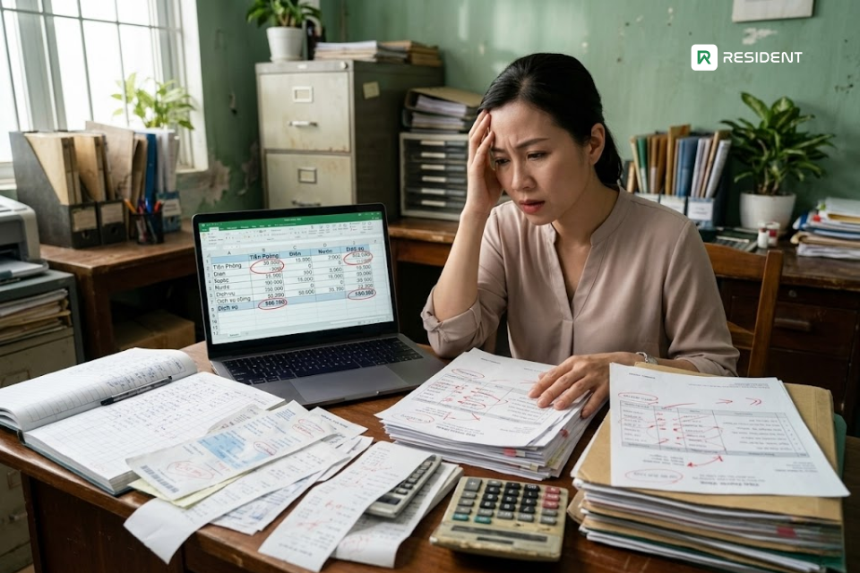 Dễ sai tiền phòng, điện, nước và các khoản dịch vụ