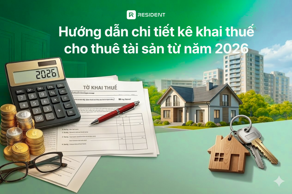 Hướng dẫn chi tiết kê khai thuế cho thuê tài sản từ 2026