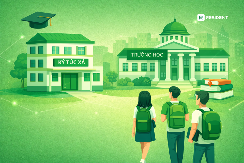 Ký túc xá thuộc trường học, cơ sở đào tạo