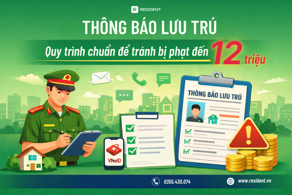 Thông báo lưu trú: Quy trình chuẩn để tránh bị phạt đến 12 triệu đồng