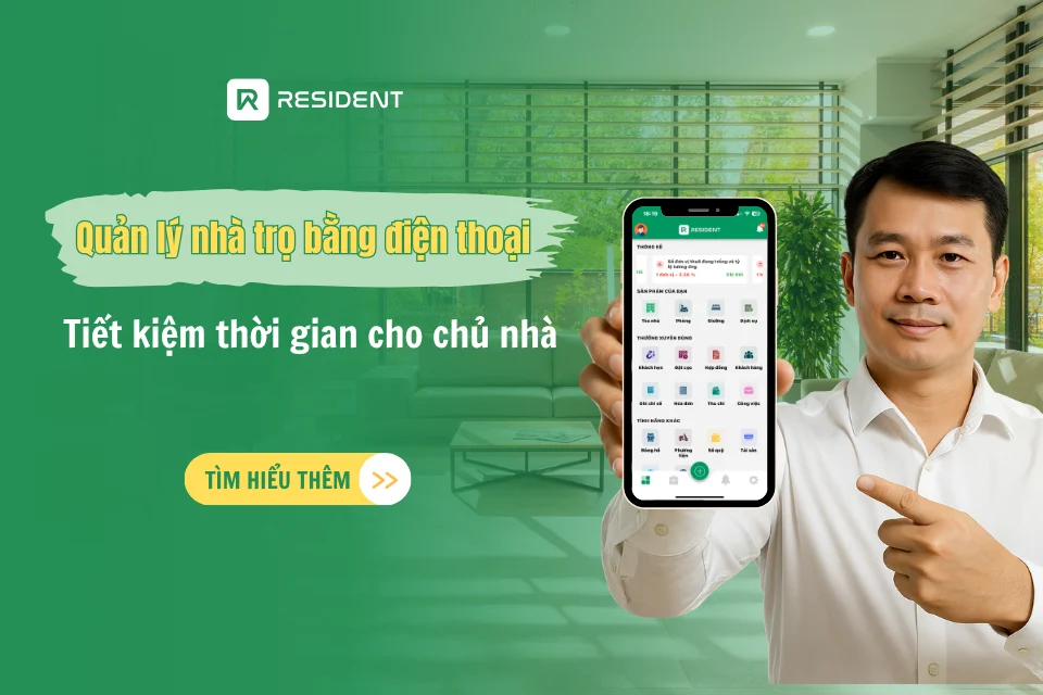 Quản lý nhà trọ bằng điện thoại