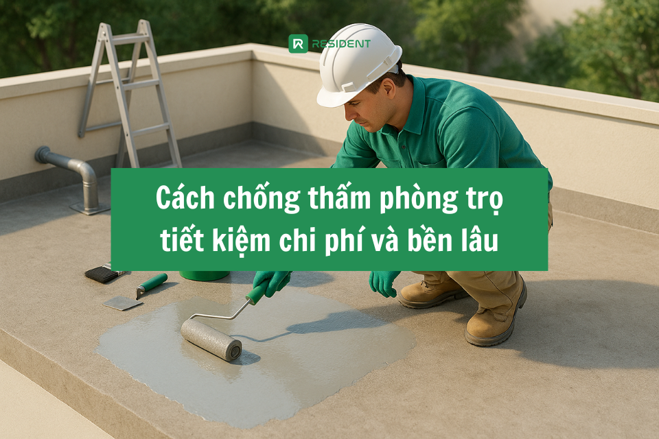 Cách chống thấm phòng trọ tiét kiệm chi phí và bền lâu
