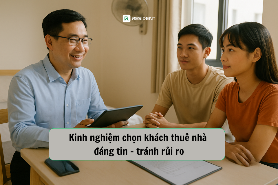 Kinh nghiệm chọn khách thuê nhà đáng tin tránh rủi ro
