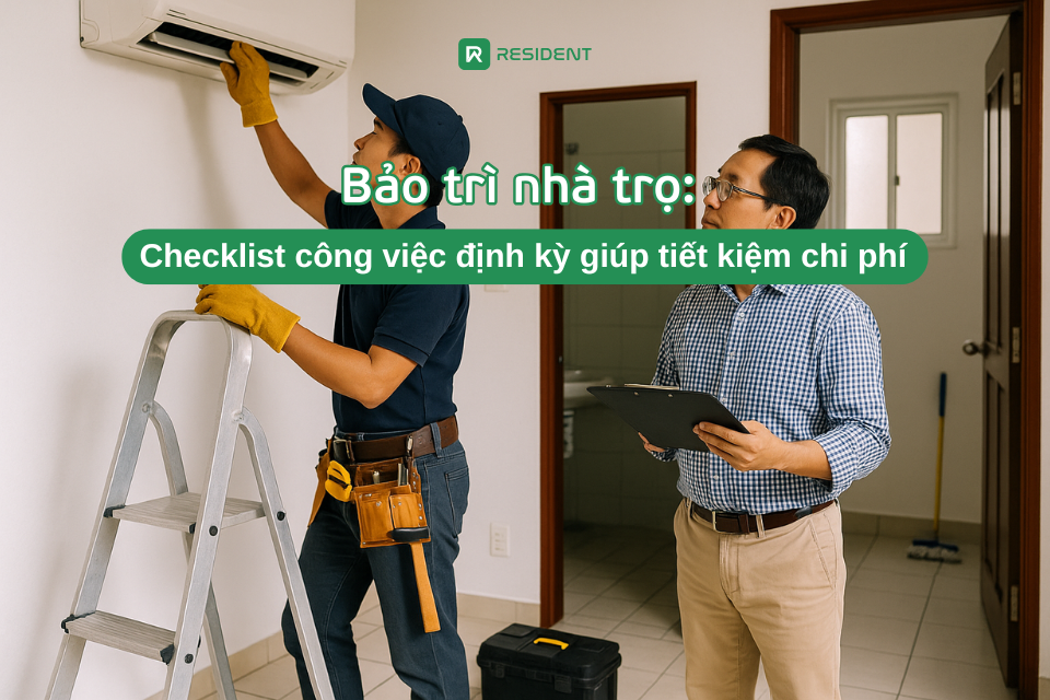 Bảo trì nhà trọ: Checklist công việc định kỳ giúp tiết kiệm chi phí