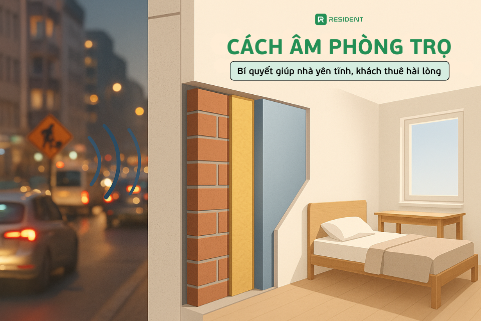 Cách âm phòng trọ: Bí quyết giúp nhà yên tĩnh, khách thuê hài lòng