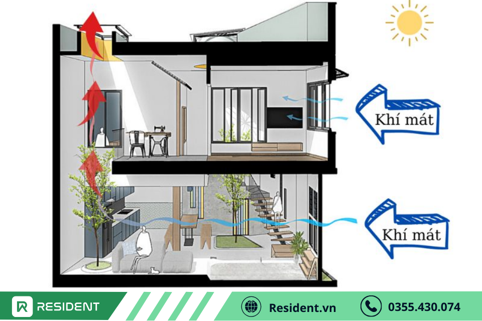 Giữ cửa bên trong luôn mở để không khí lưu thông tốt hơn