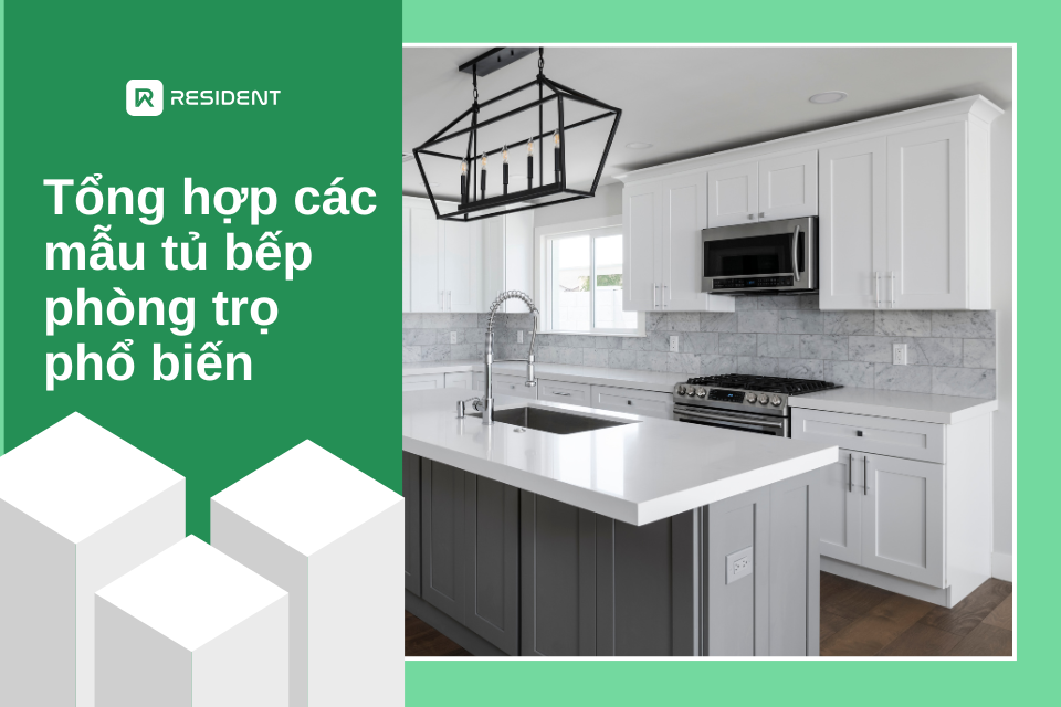 Tổng hợp các mẫu tủ bếp phòng trọ