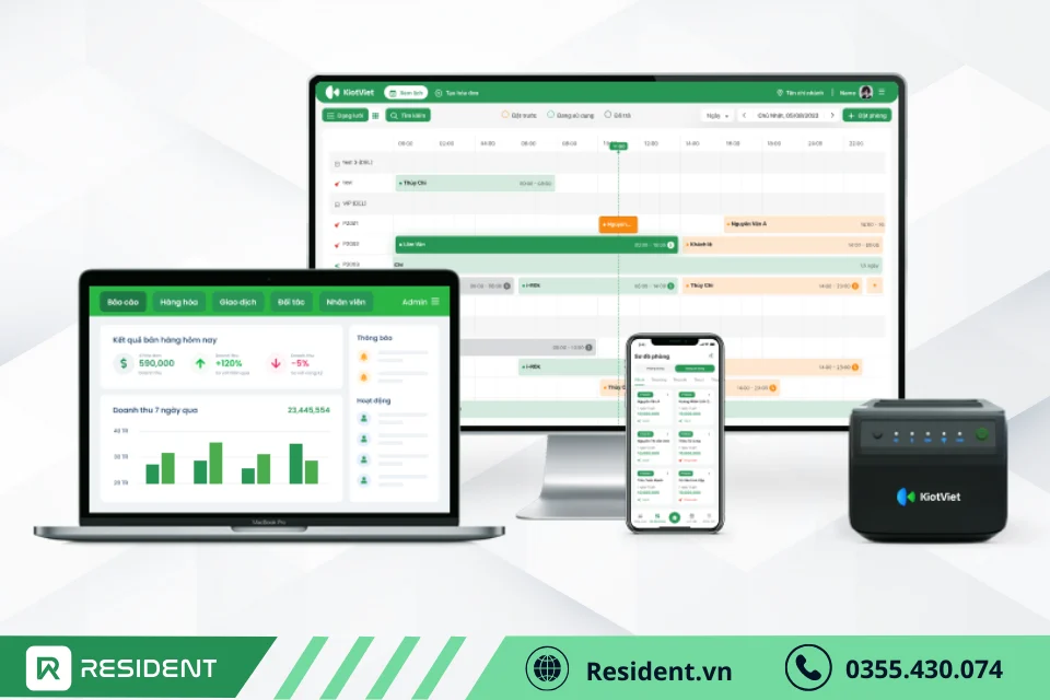 KiotViet – Phù hợp khi cần quản lý tiền phòng và điện nước theo kỳ
