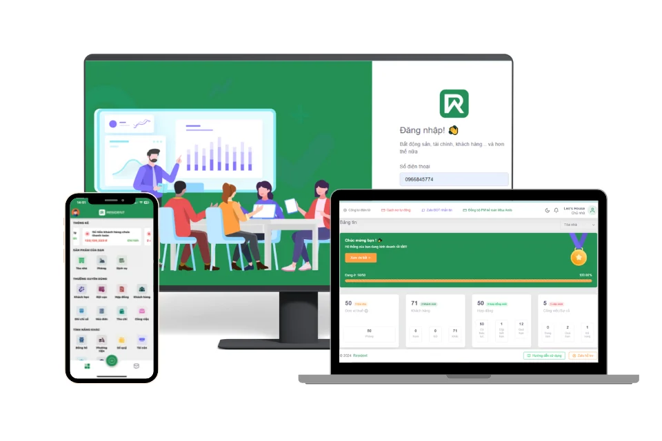 Resident - Phần mềm quản lý nhà cho thuê hàng đầu Việt Nam