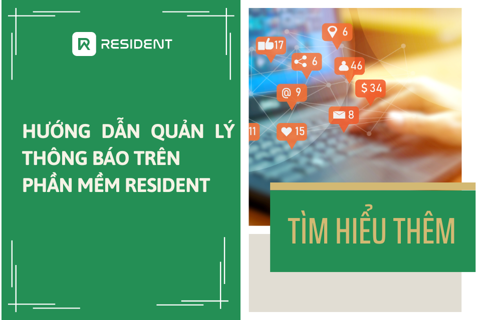 Hướng dẫn Quản lý thông báo trên phần mềm Resident