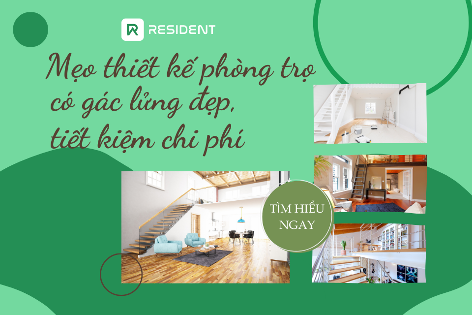 Tổng hợp mẫu thiết kế phòng trọ có gác lửng đẹp, tiết kiệm chi phí