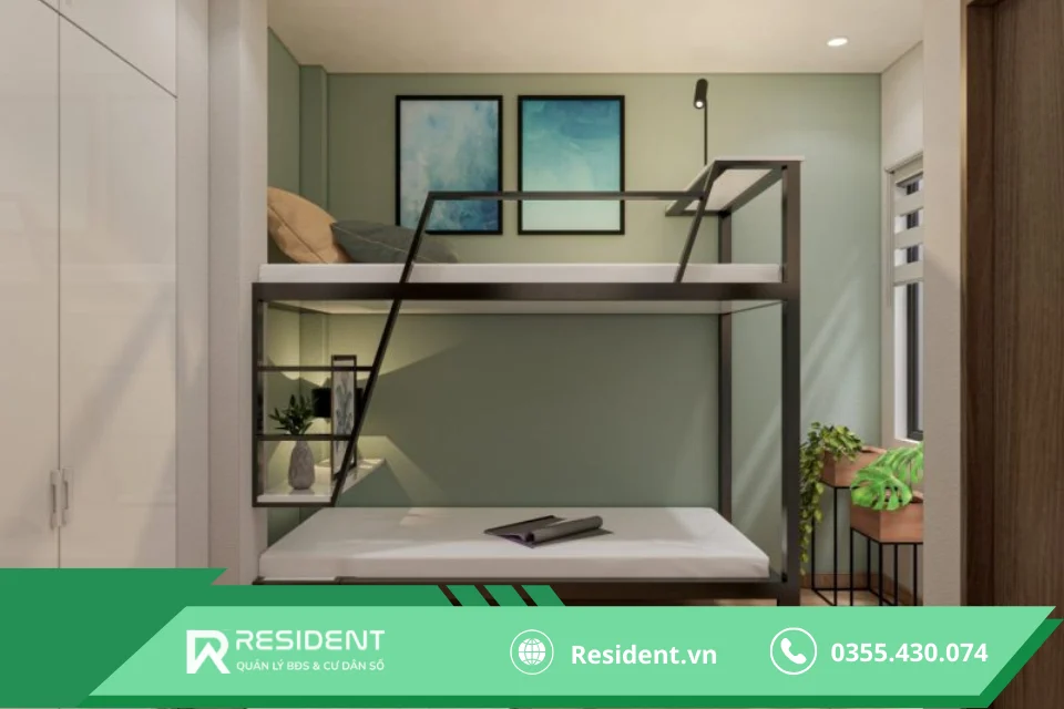 Thiết kế phòng trọ 9m2 gọn gàng tinh tế