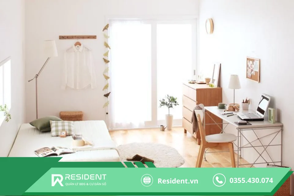 Thiết kế phòng trọ 9m2 gọn gàng tinh tế