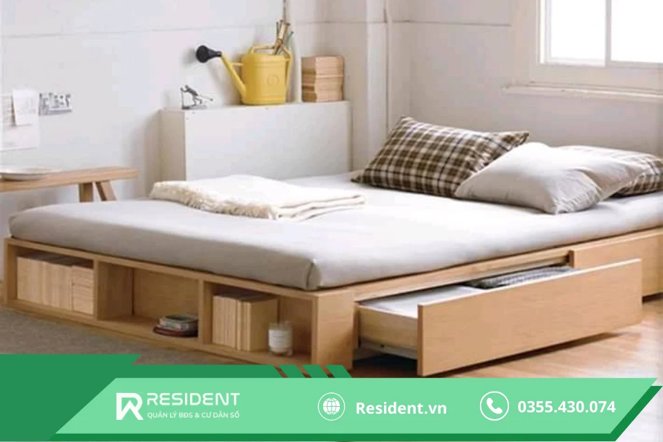 Thiết kế phòng trọ 9m2 sử dụng các nội thất đa năng
