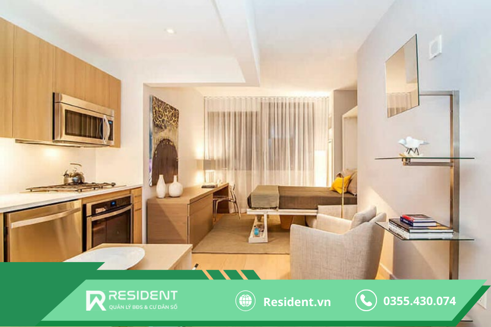 Thiết kế phòng trọ 30m2 phù hợp với mệnh của bản thân