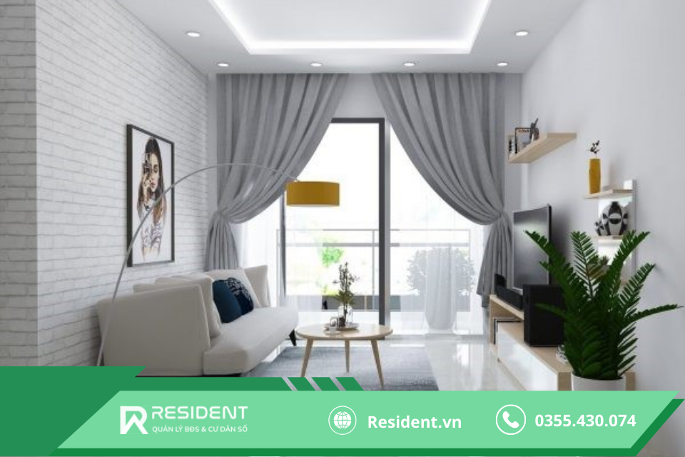 Sử dụng gam màu trắng hoặc sáng giúp không gian trở nên rộng hơn