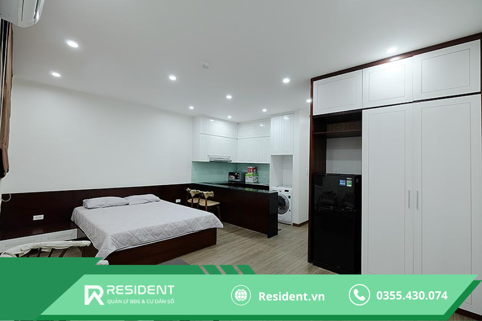 Mẫu thiết kế phòng trọ 30m2 đơn giản