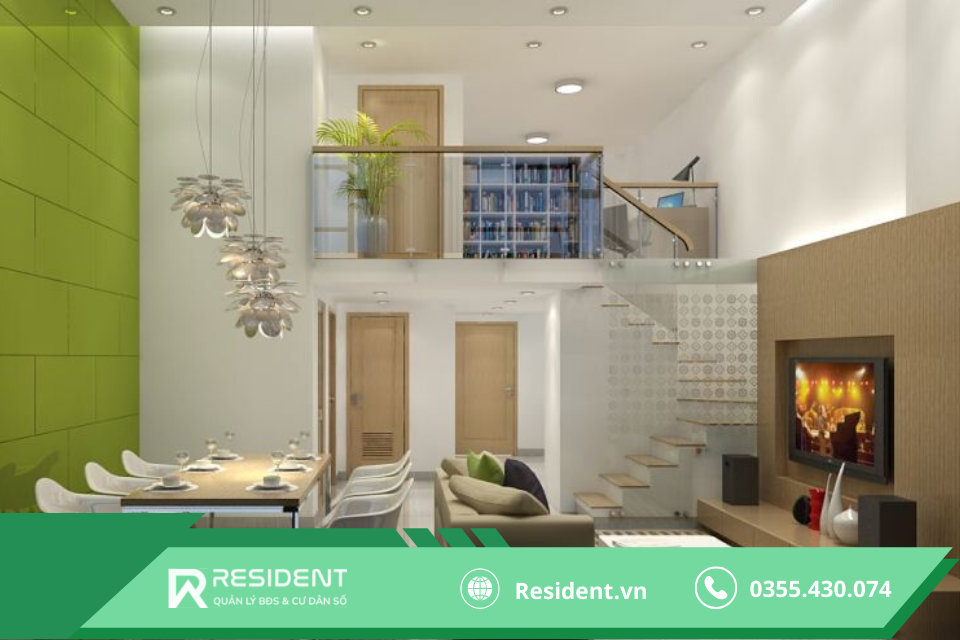 Thiết kế phòng trọ 30m2 tận dụng tối đa gác lửng