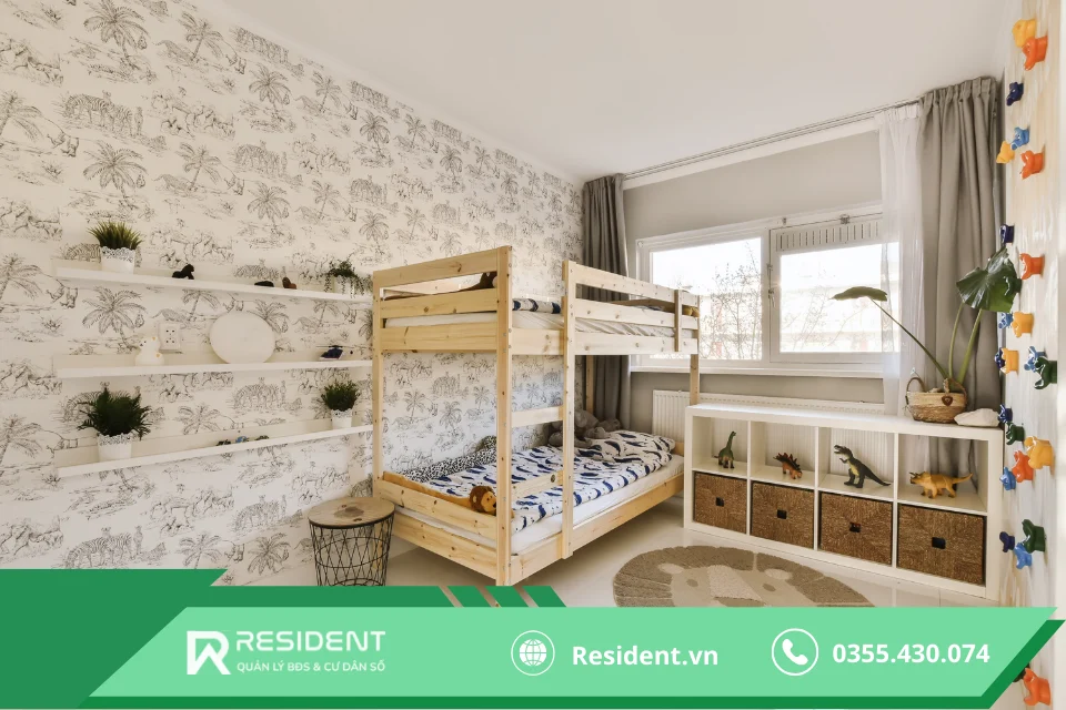 Sử dụng giấy dán tường sẽ giúp tiết kiệm chi phí