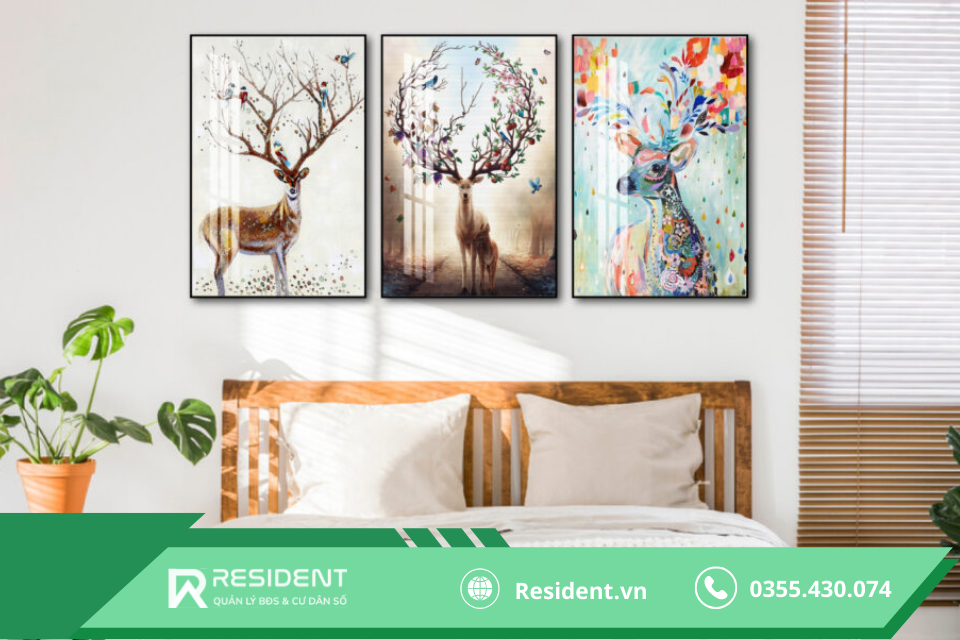 Cách trang trí phòng trọ với khung ảnh