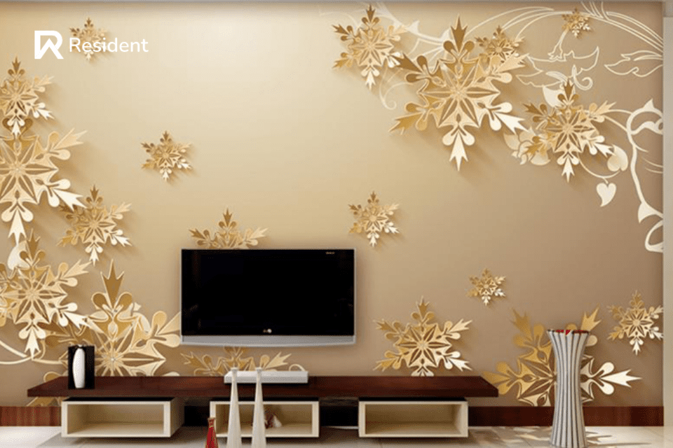 Sử dụng decal dán tường hoặc giấy dán tường thay vì việc loại bỏ toàn bộ lớp sơn cũ và thay thế bằng lớp sơn mới là một ý tưởng giúp tiết kiệm chi phí