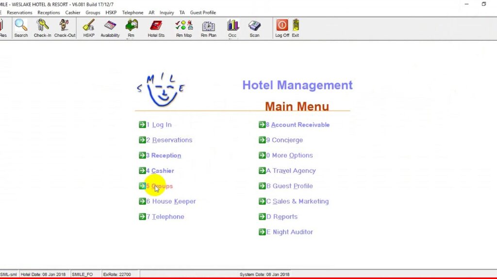 Phần mềm quản lý khách sạn Smile