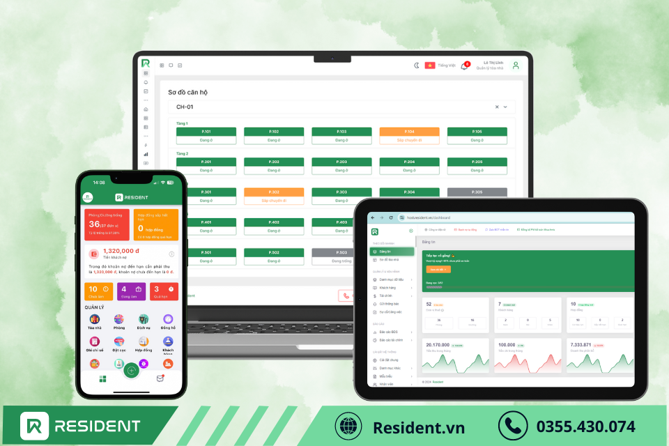 Resident - Phần mềm quản lý coworking được đánh giá cao bởi giới chủ kinh doanh hiện nay