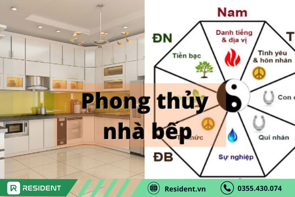 Người nấu bếp quay lưng về hướng nào, đó chính là hướng bếp