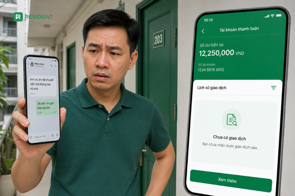 Tiền chưa vào tài khoản nhưng khách báo đã chuyển