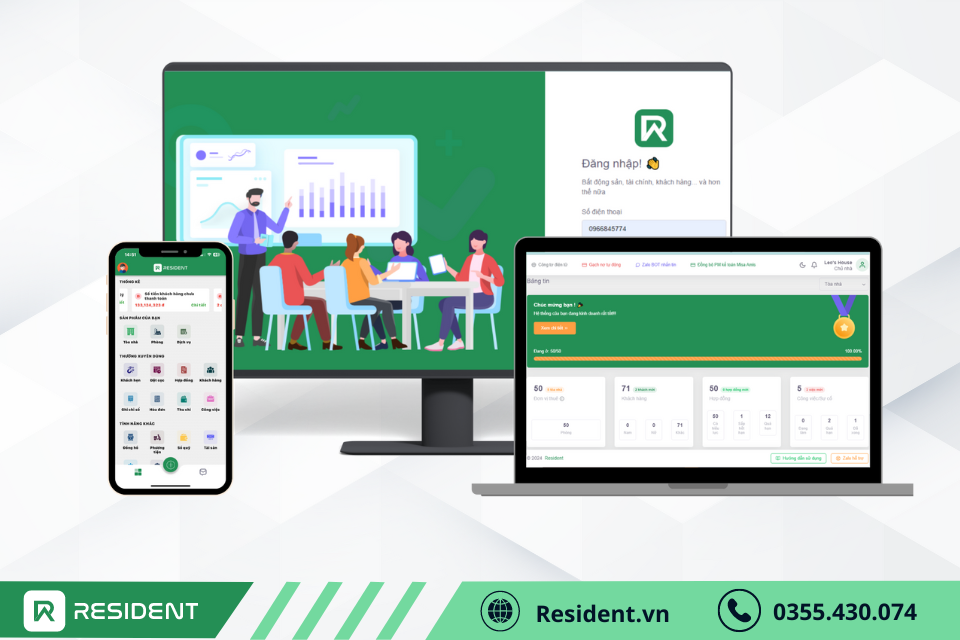 Phần mềm quản lý phòng trọ Resident