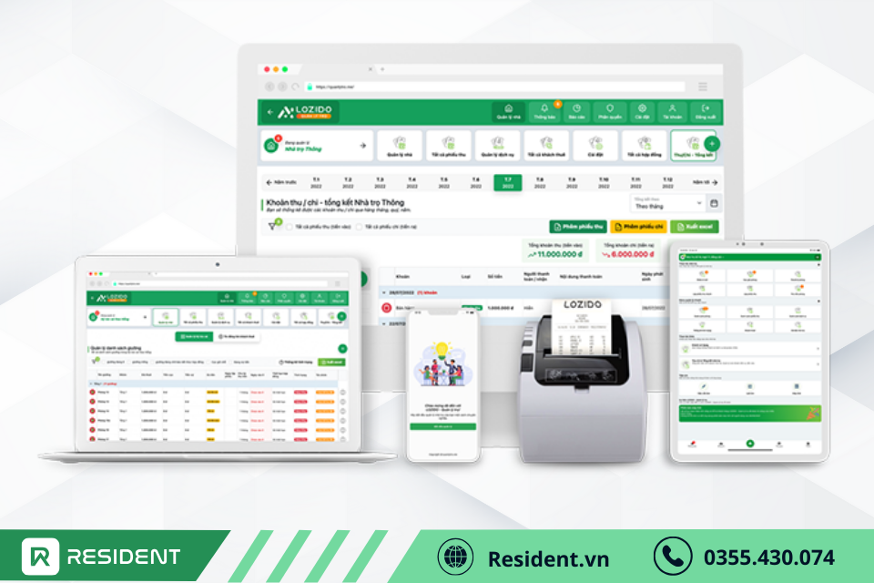 Phần mềm quản lý phòng trọ Lozido