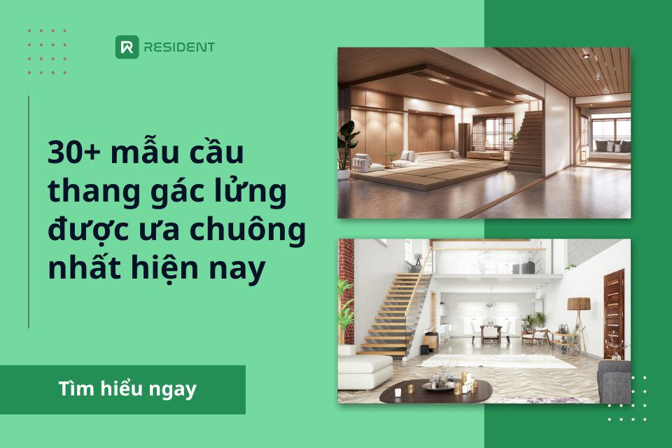 30+ mẫu cầu thang gác lửng được ưa chuộng nhất hiện nay