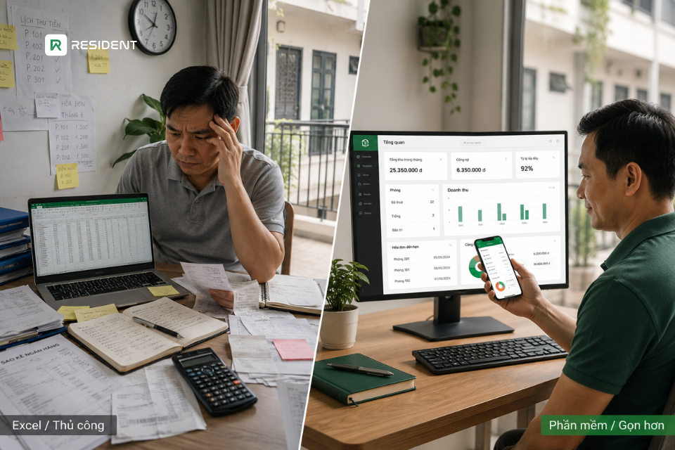 Phần mềm quản lý BĐS cho thuê miễn phí khác gì Excel?