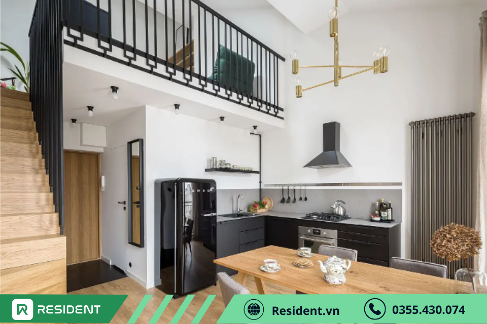 Căn hộ mini với đồ nội thất tinh gọn, giúp tối ưu hiệu quả diện tích phòng