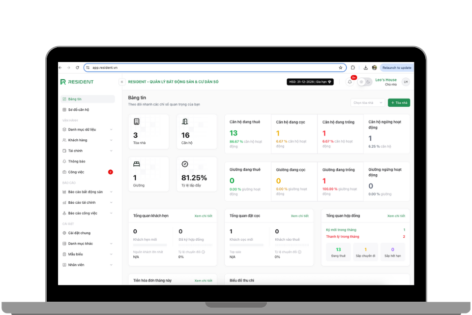 Dashboard và báo cáo toàn diện hơn