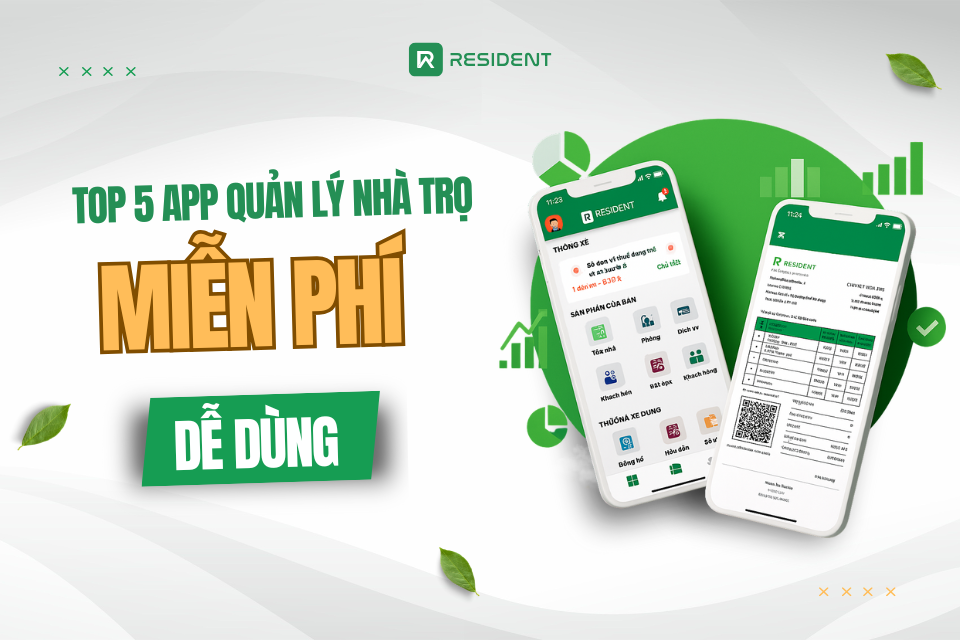 Top 5 App Quản Lý Nhà Trọ Miễn Phí – Dễ Dùng Cho Chủ Nhà Mới