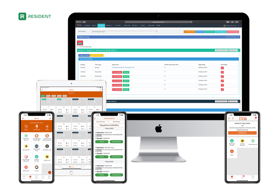 Phần mềm quản lý nhà trọ iTro