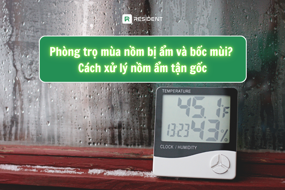 Phòng trọ mùa nồm bị ẩm và bốc mùi? Cách xử lý nồm ẩm tận gốc
