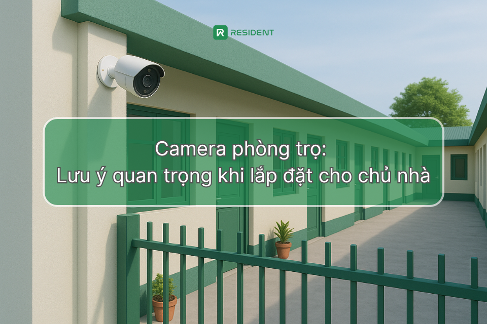 Camera phòng trọ: Lưu ý quan trọng khi lắp đặt cho chủ nhà
