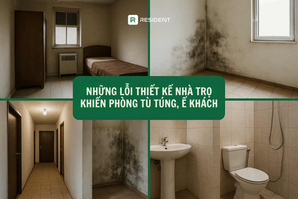 Những lỗi thiết kế nhà trọ khiến phòng tù túng, ế khách