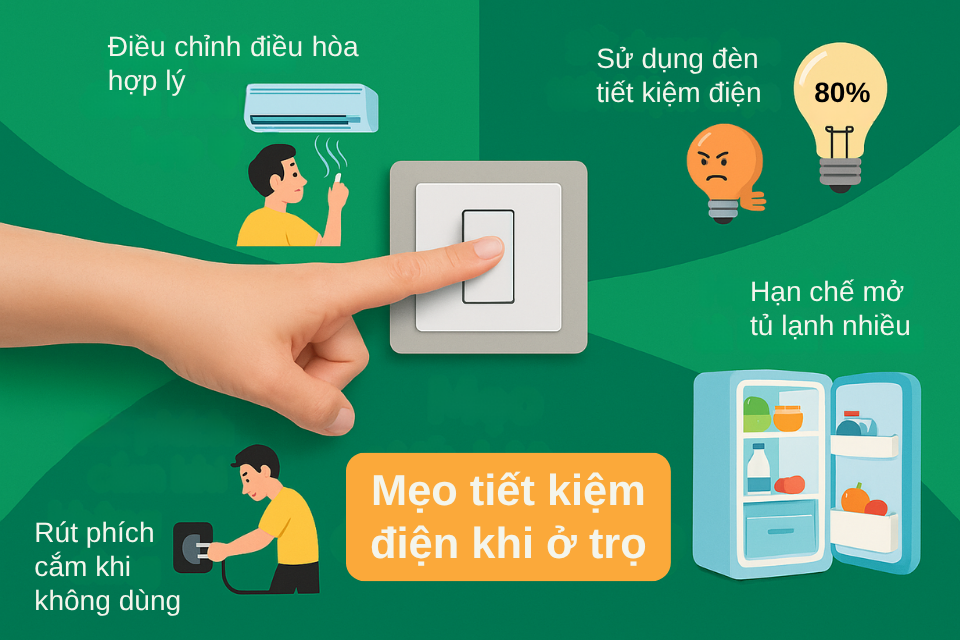 10 cách tiết kiệm điện khi ở trọ hiệu quả nhất
