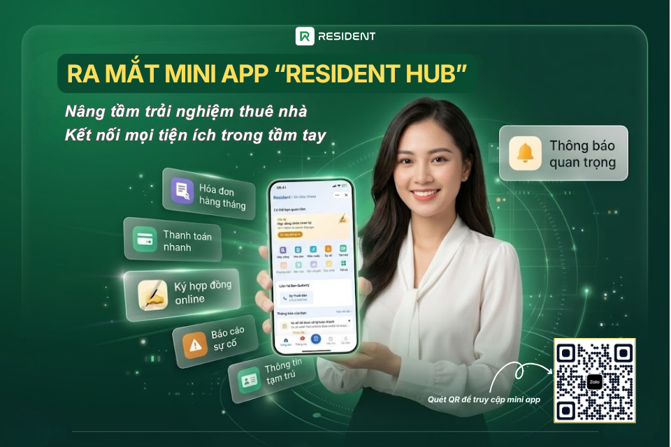 Chính thức ra mắt Zalo Mini App Resident Hub cho khách thuê