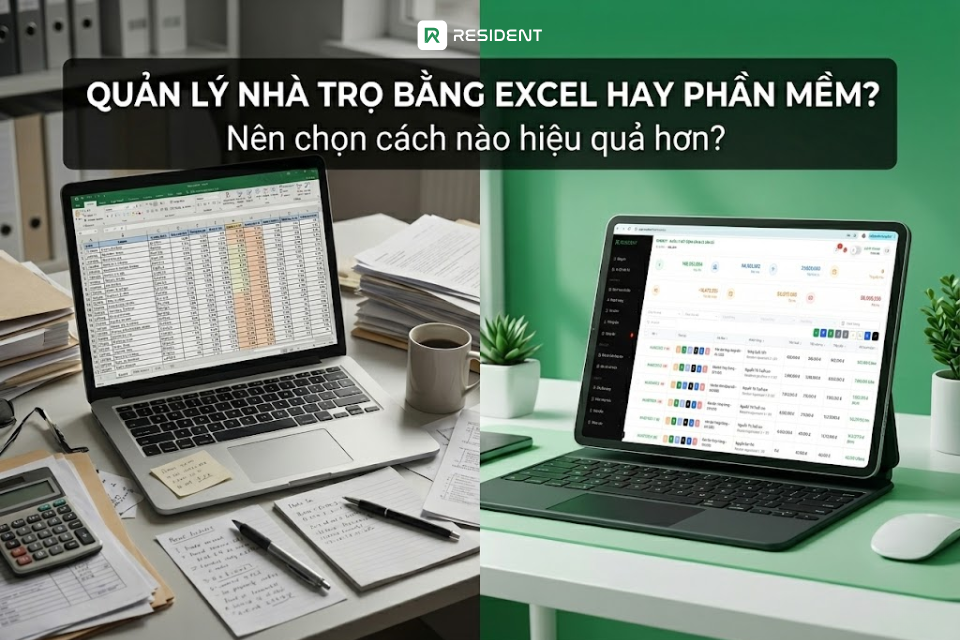 Quản lý nhà trọ bằng Excel hay phần mềm: Nên chọn gì?