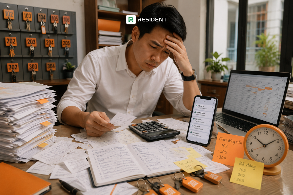 5 vấn đề chủ trọ thường gặp khi thu tiền phòng thủ công