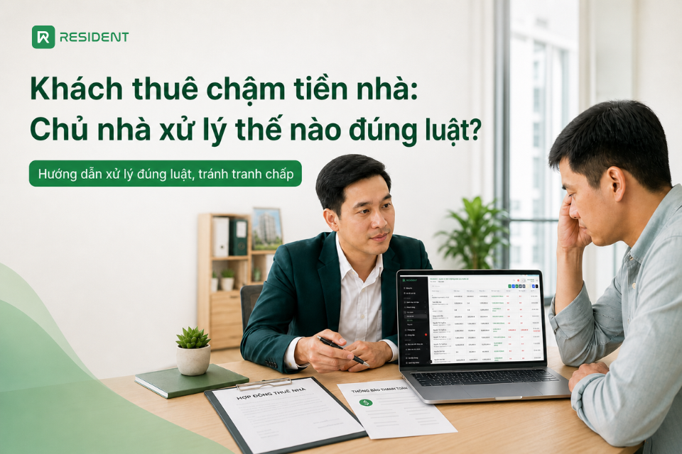 Khách thuê chậm tiền nhà: Chủ nhà xử lý đúng luật thế nào?