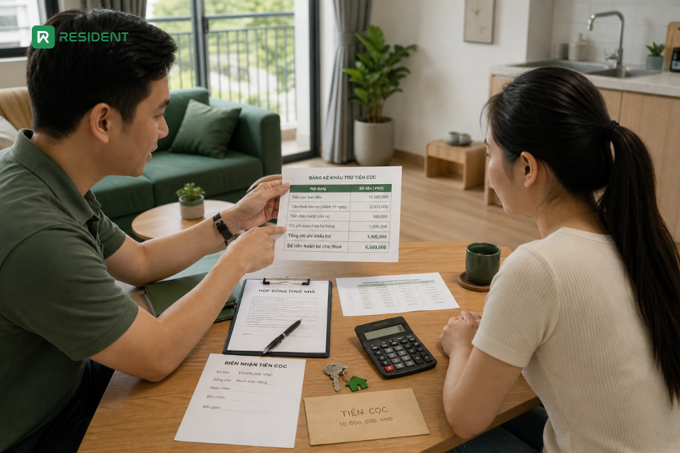 Khách thuê chậm tiền nhà có bị mất cọc không?