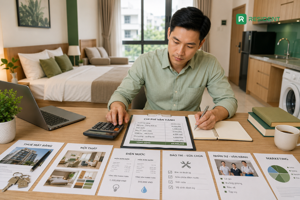 Chi phí kinh doanh căn hộ dịch vụ gồm những khoản nào?
